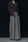 SWAYING 24 Autumn and Winter Cashmere Fake Two-piece Cardigan SW-SW24AW1T53-TH Carbon Gray SW-SW24AW1T52